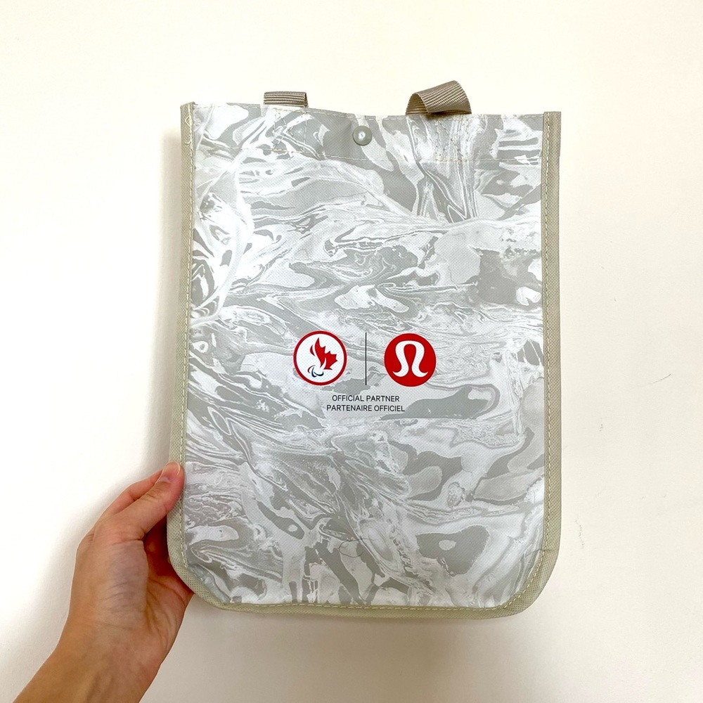 Lululemon Limited Edition Olympic Winter Marble Shopping Tote Bag Olympics
